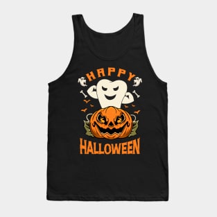 Dental Spooky Happy Halloween Dentist Tank Top